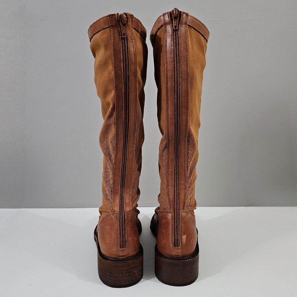 Free People Trickum Tall Lace Up Boot Womens Shoe Whiskey Brown EU Size 38 - Picture 9 of 14